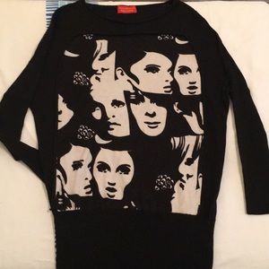 Vivienne Westwood B/W Cinematic Faces Sweater